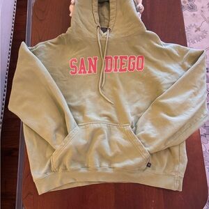 San Diego Lime Green Pink Women’s Hoodie Size XL